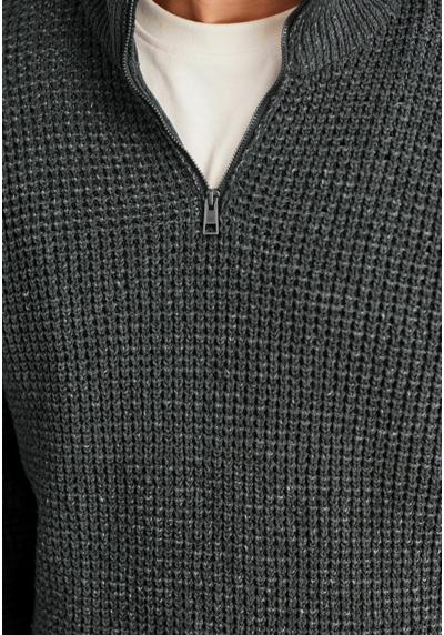 Пуловер CABLE ZIP NECK
