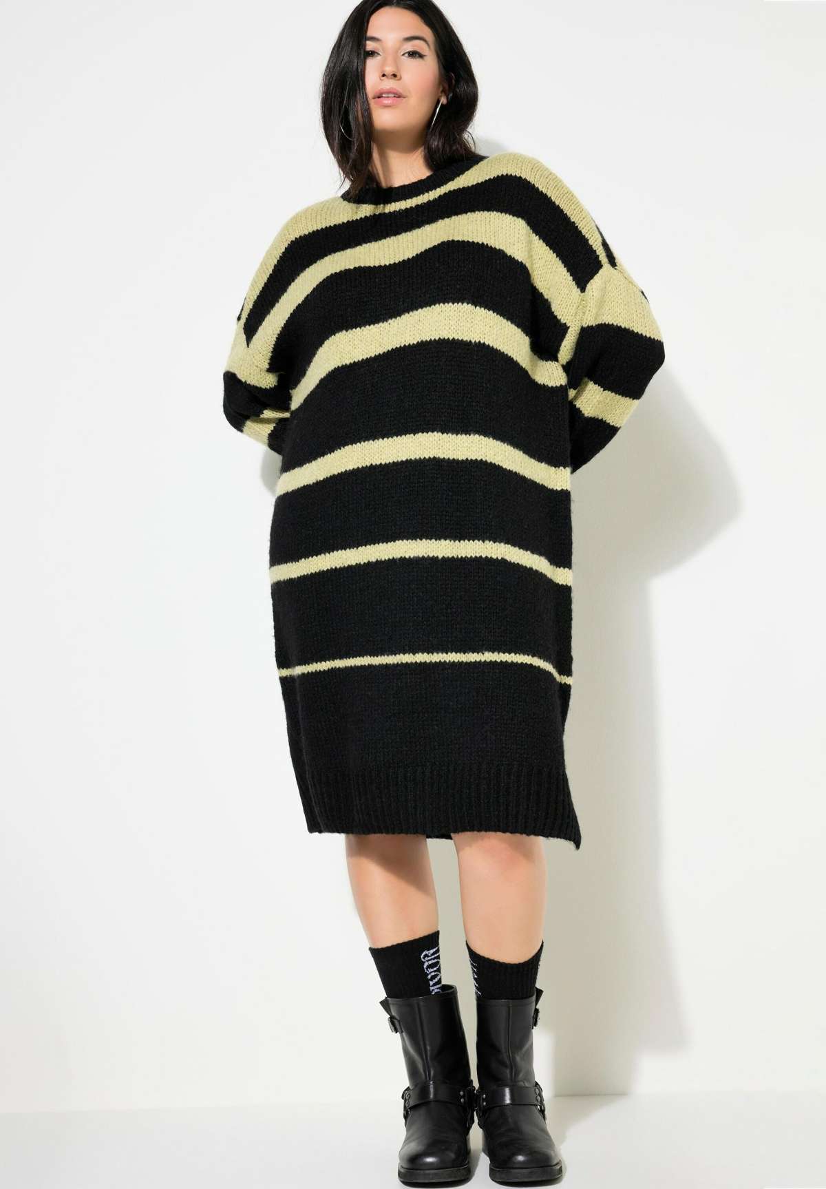 Трикотажное платье BLOCK STRIPED