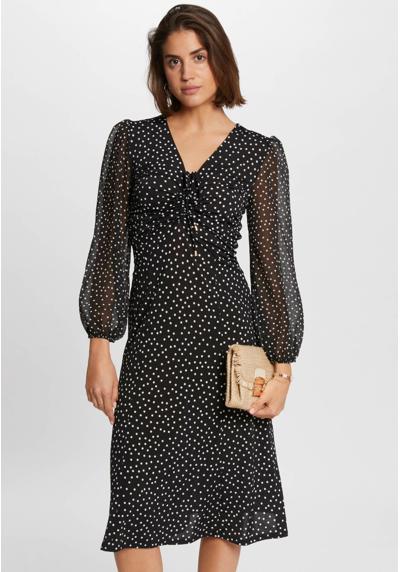 Платье WAISTED POLKA DOT PRINT