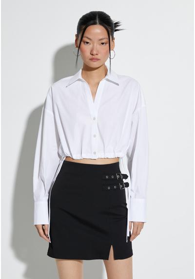 Блуза-рубашка BUTTONED LONG SLEEVE CROP