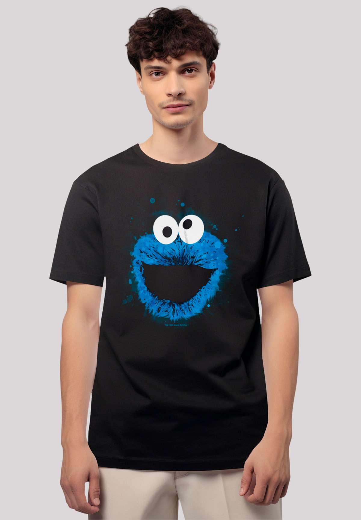 Футболка SESAMSTRASSE COOKIE MONSTER WATERCOLOR