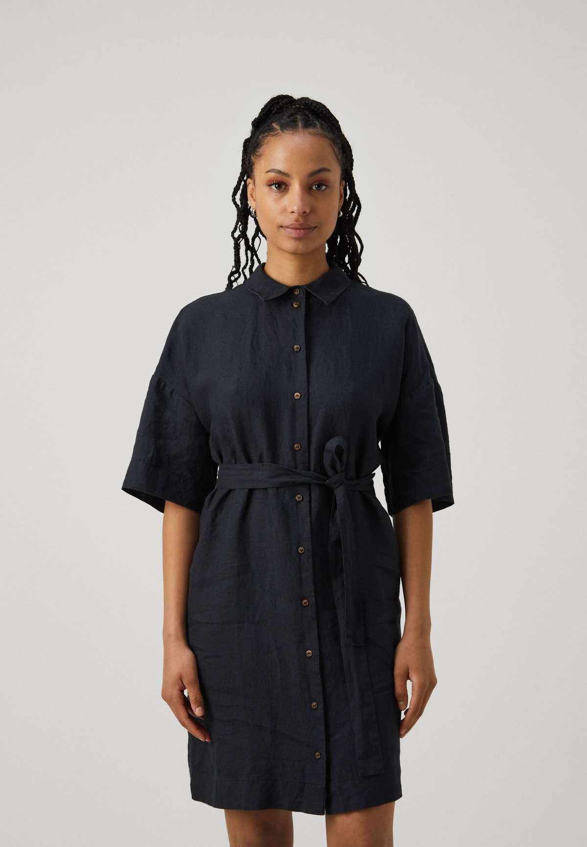 Платье-блузка SLFLINNIE 2/4 SHORT SHIRT DRESS