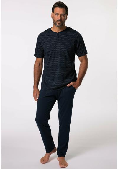 Ночное белье HOMEWEAR ZWEITEILER HENLEY MIT MINIMALPRINT