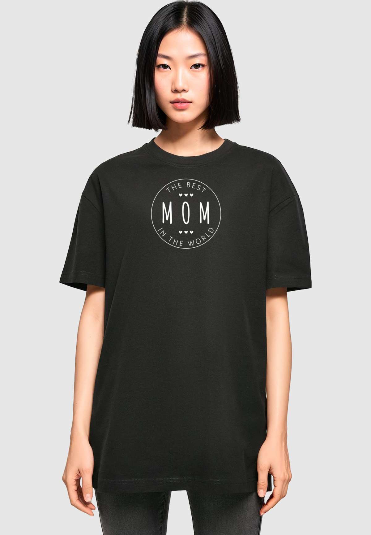 MOTHERS DAY - THE BEST MOM OVERSIZED BOYFRIEND TEE - T-Shirt print MOTHERS DAY