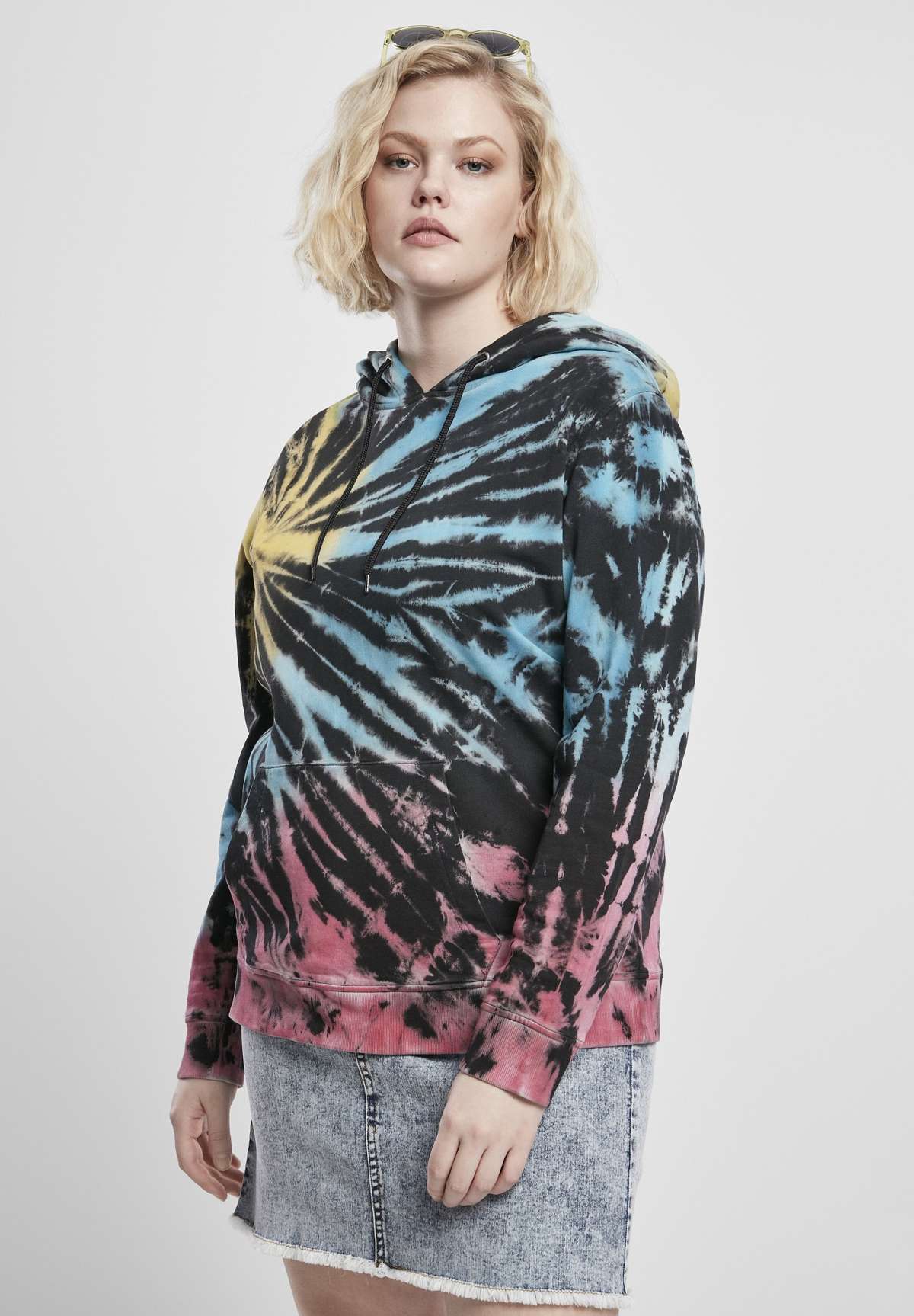 Пуловер LADIES TIE DYE HOODY