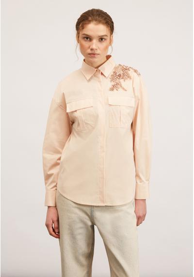 Блуза-рубашка CON RICAMO LATERALE