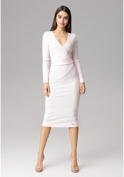 Платье FITTED MIDI DRESS WITH LONG SLEEVES