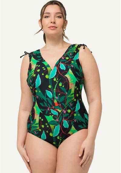 Купальник COLORFUL LEAF PRINT ONE PIECE