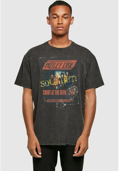 MOTLEY CRUE - SATD TOUR ACID WASHED HEAVY OVERSIZE TEE - T-Shirt print MOTLEY CRUE