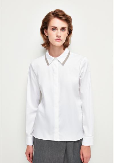 Блуза-рубашка STRIPE EMBORIDERED COLLAR