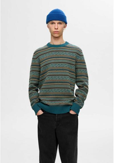 Пуловер FADE FAIRISLE CREW NECK