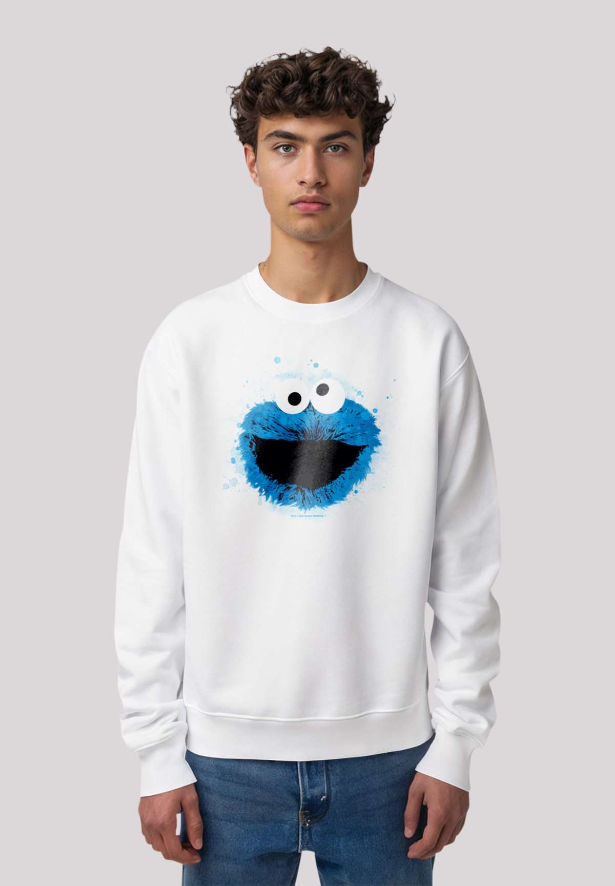 Кофта SESAMSTRASSE COOKIE MONSTER WATERCOLOR