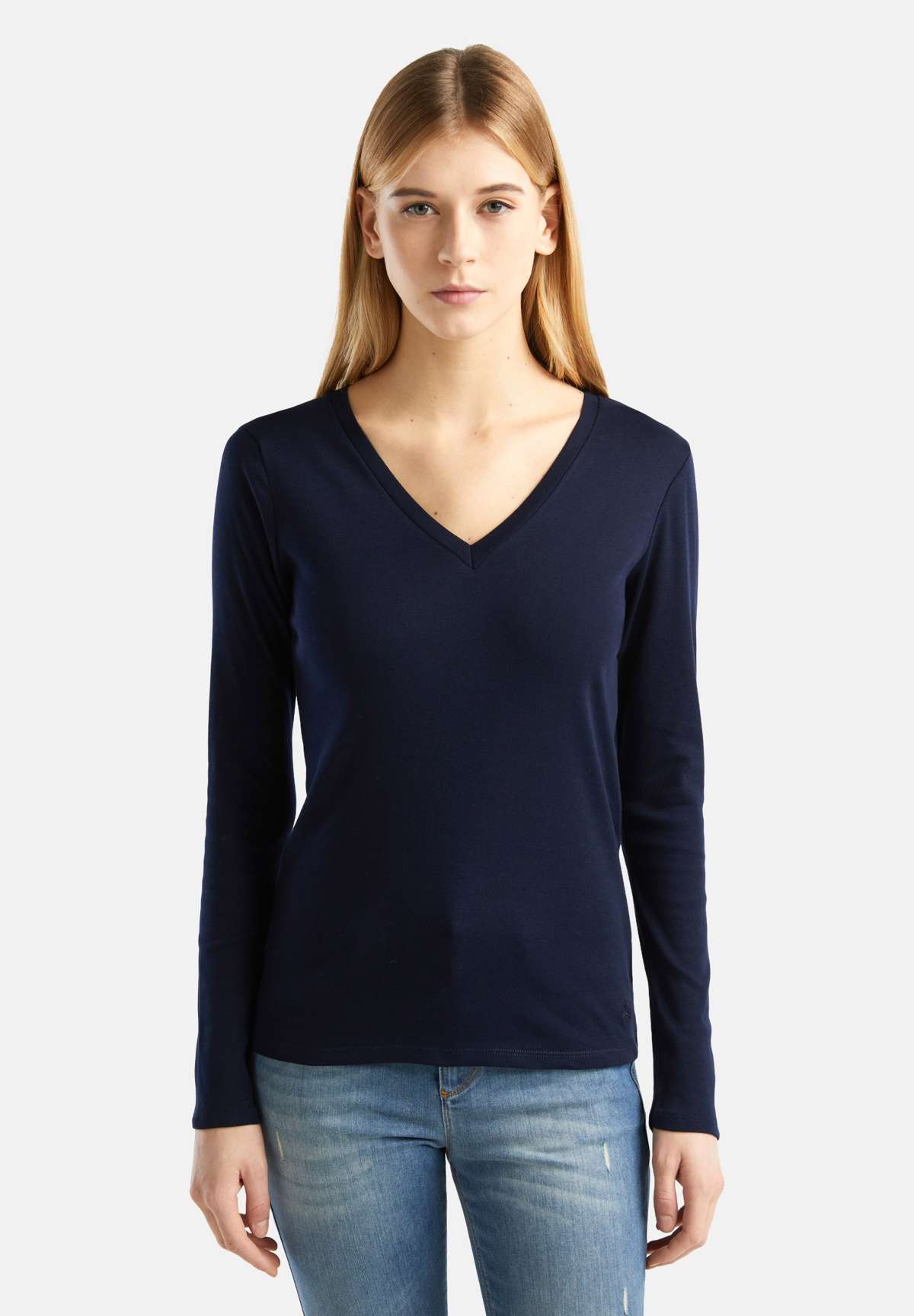 Кофта LONG SLEEVE WITH V-NECK