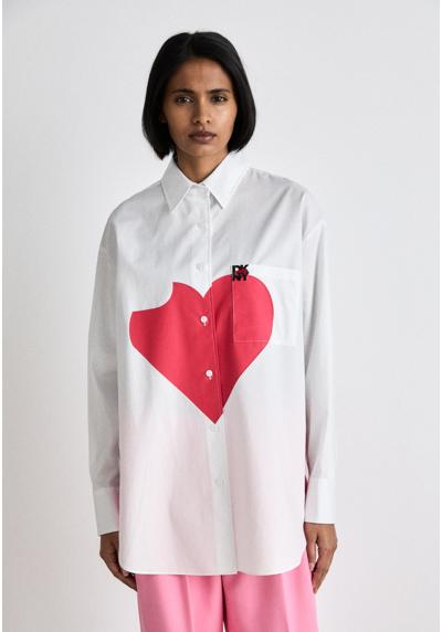 Блуза-рубашка OVERSIZED PRINTED HEART