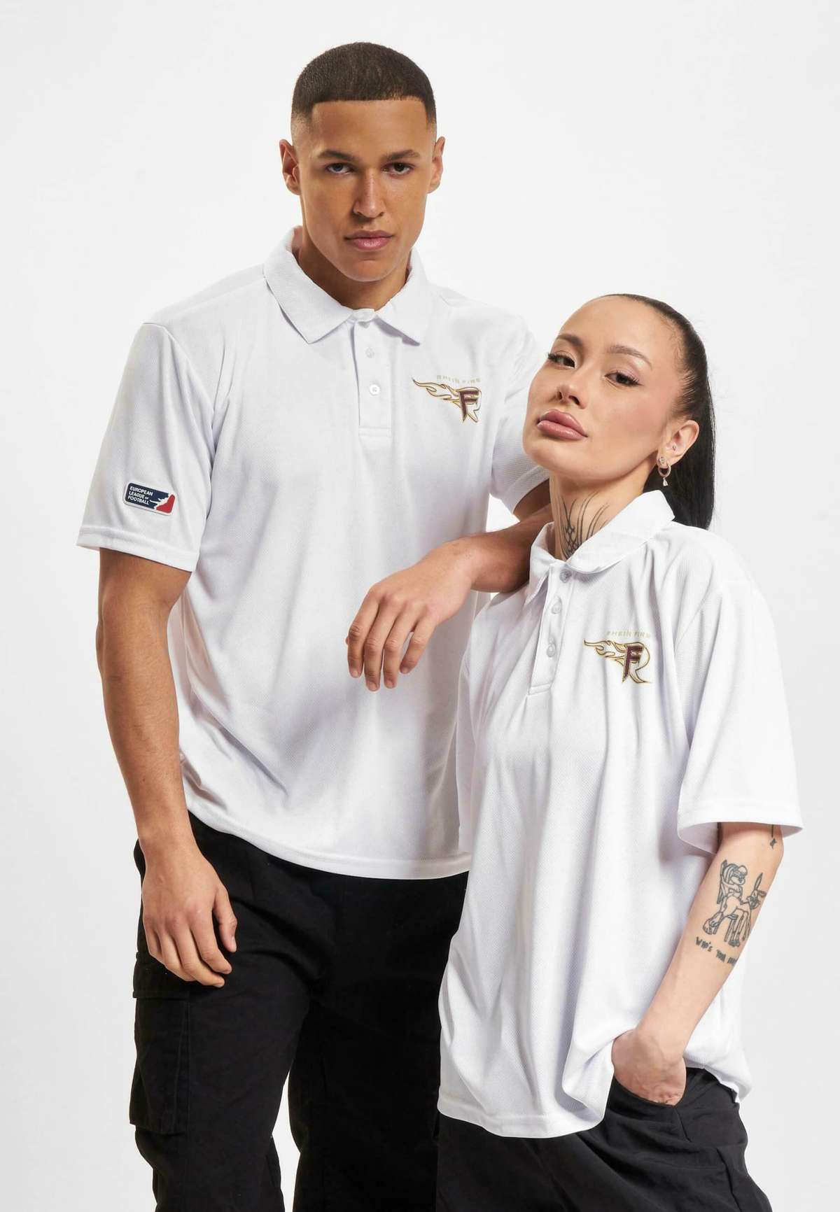 Кофта-поло DEFSHOP X EUROPEAN LEAGUE OF FOOTBALL RHEIN FIRE POLOSHIRTS