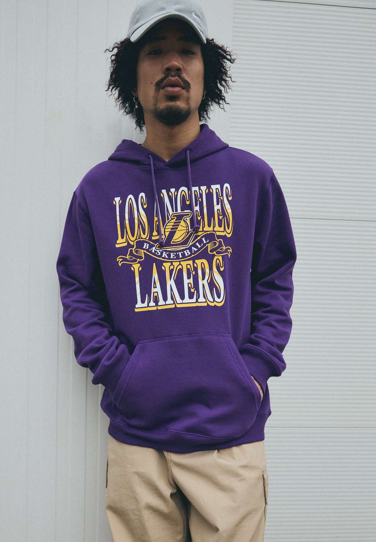 NBA LOS ANGELES LAKERS HOODED LONG SLEEVE - Vereinsmannschaften