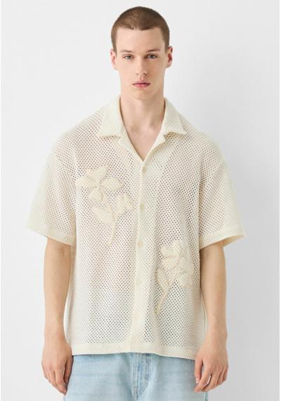 Рубашка TEXTURED OPENWORK SHORT SLEEVE