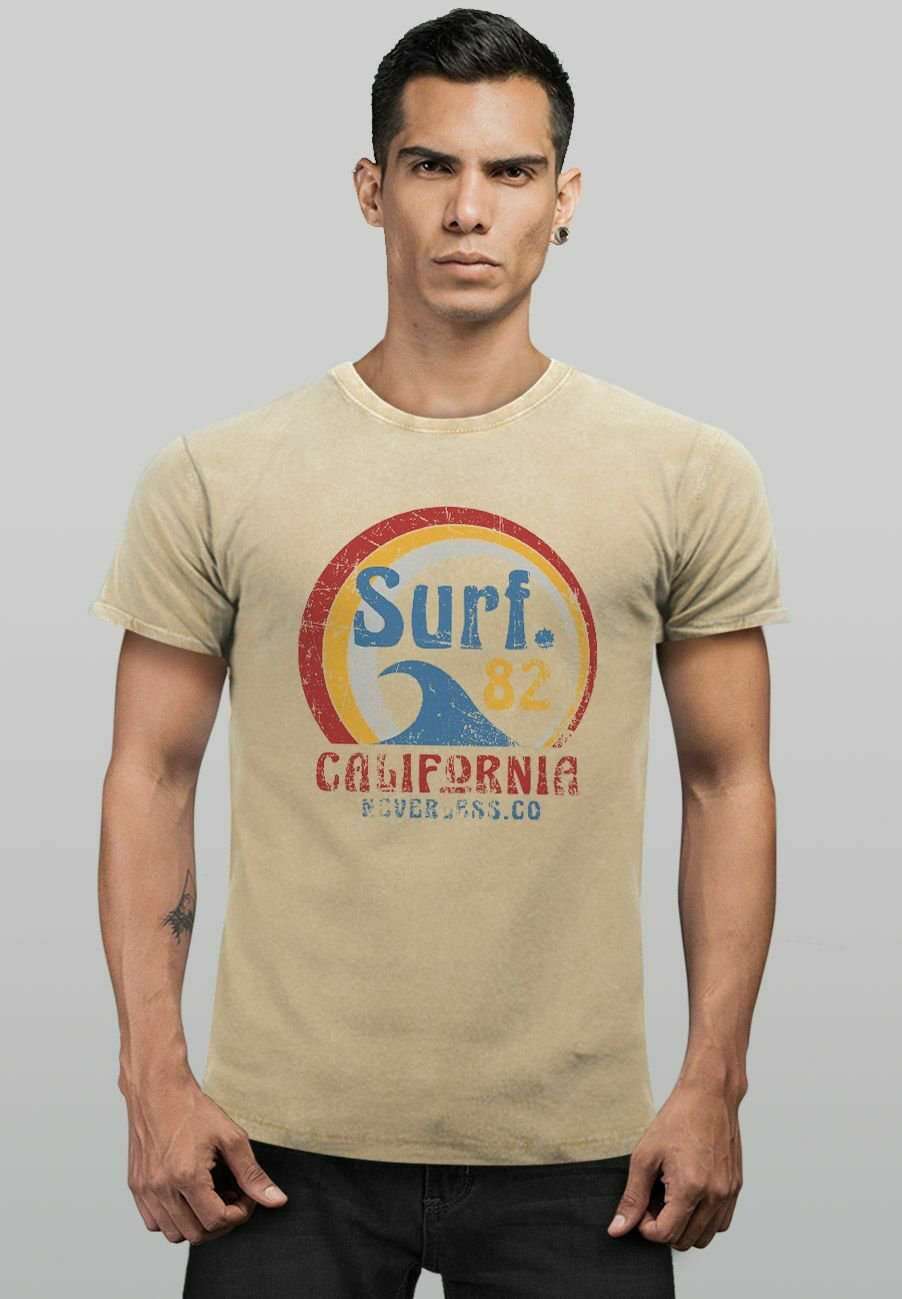 Футболка VINTAGE SURF LOGO CALIFORNIA USA WELLE SURFING STYL