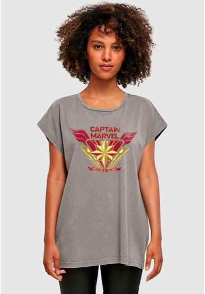 Футболка CAPTAIN MARVEL-PROTECTOR OF THE SKIES ACID WASHED