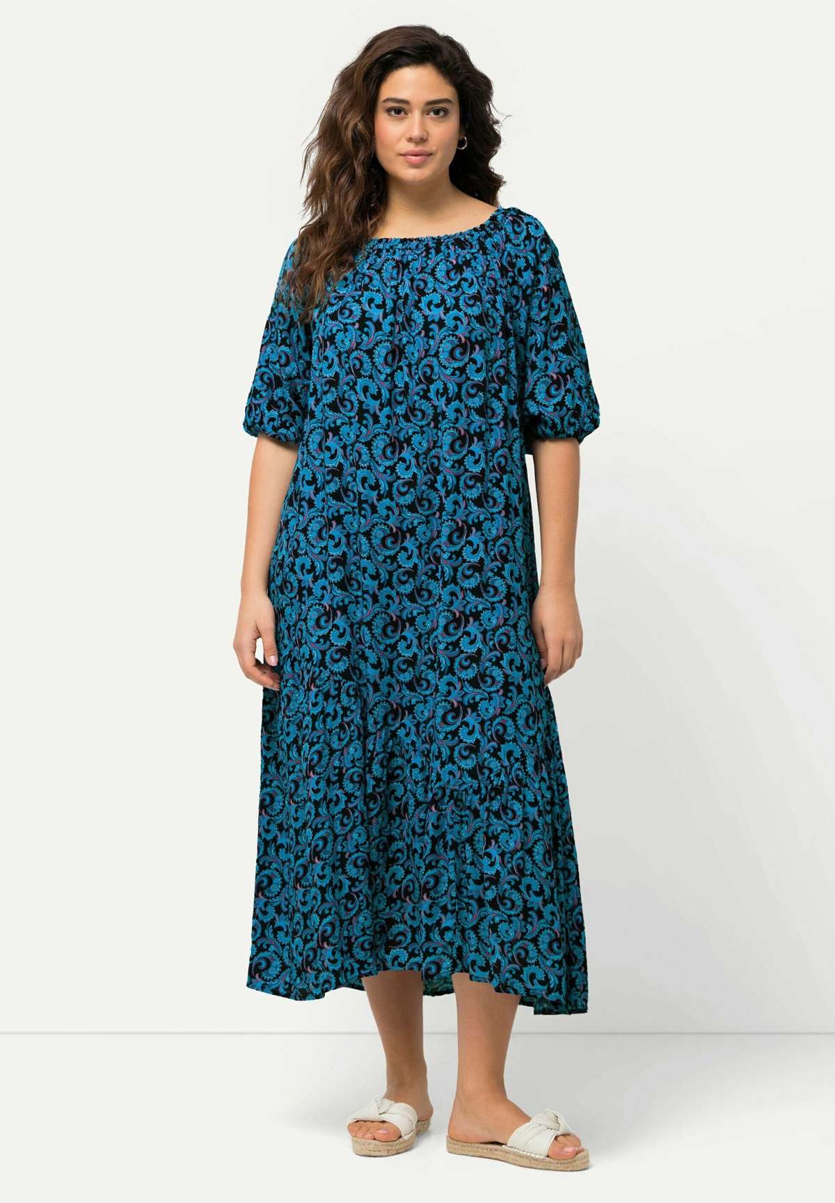 Платье PAISLEY SHORT SLEEVE MIDI