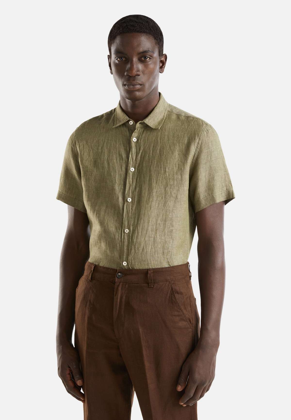 Рубашка SHORT SLEEVE IN -DYED REGULAR FIT