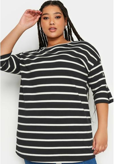 Кофта STRIPED BUTTON SLEEVE STRIPED BUTTON SLEEVE