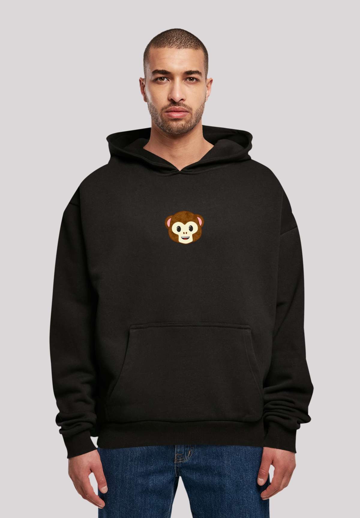 Пуловер EMOJI COUTURE SMILING MONKEY FURRY FACE