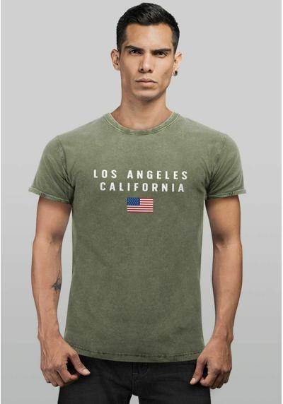 Футболка VINTAGE BEDRUCKT SCHRIFTZUG CALIFORNIA LOS ANGELES