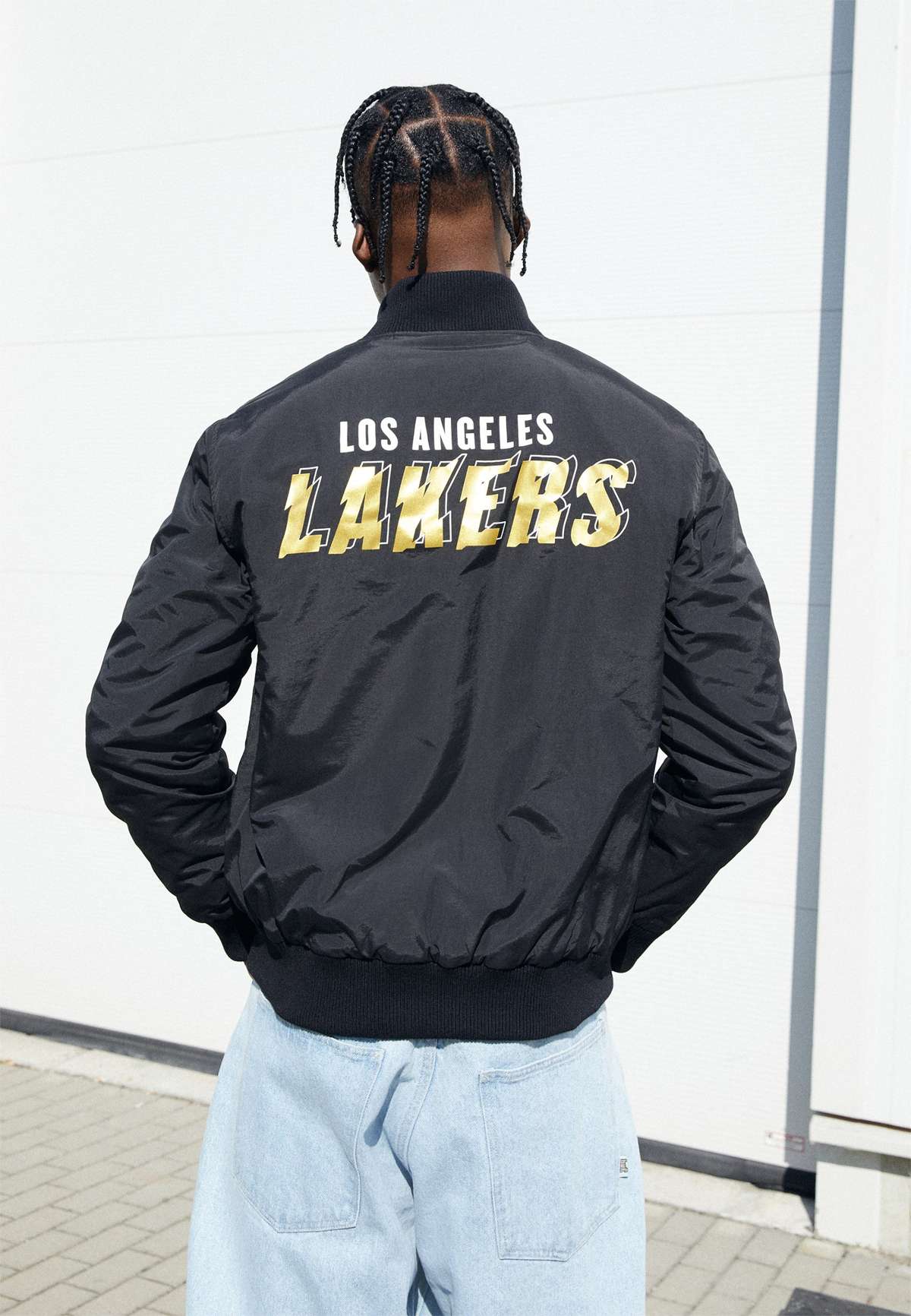NBA LOS ANGELES LAKERS SCRIPT BOMBER JACKET - Vereinsmannschaften