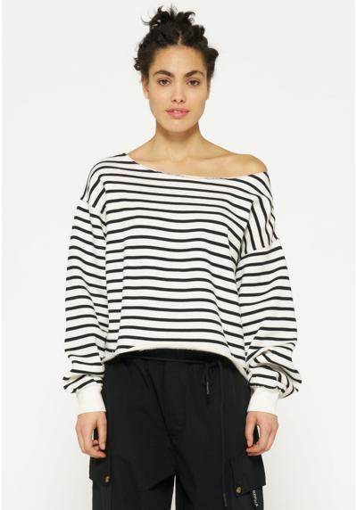 Кофта CROPPED BOAT NECK STRIPES