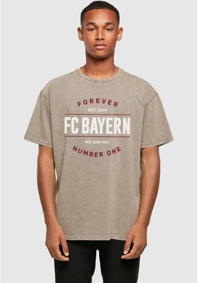 Футболка FOREVER NUMBER ONE ACID WASHED HEAVY TEE