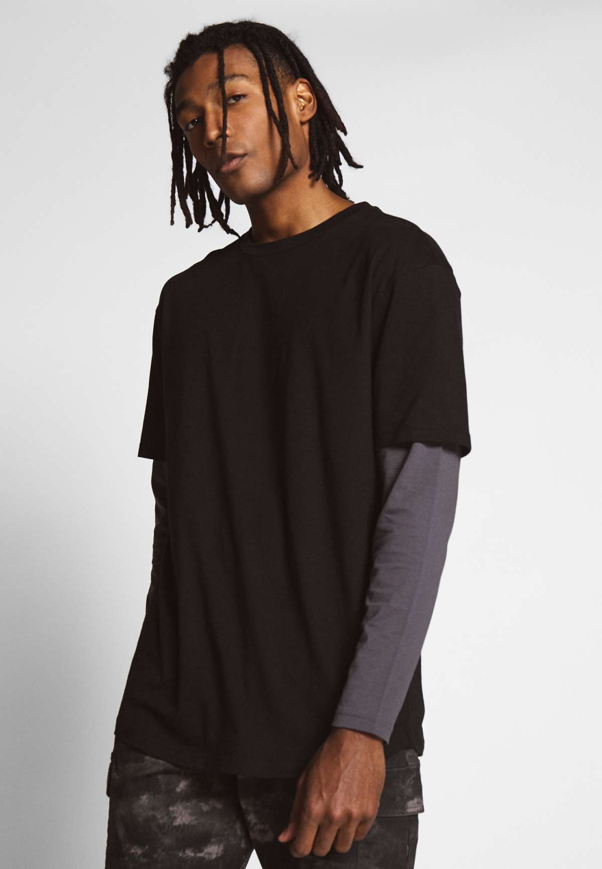 Кофта OVERSIZED SHAPED DOUBLE LAYER TEE