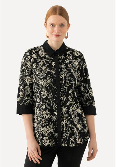 Блуза-рубашка FLORAL EMBROIDERED 3/4 SLEEVE