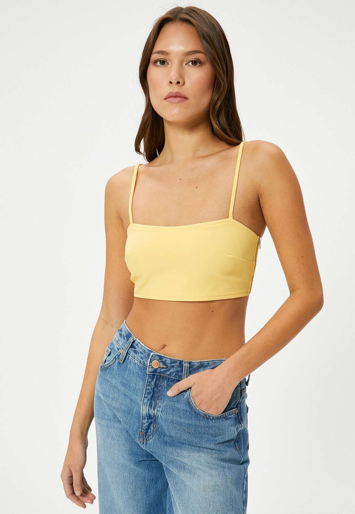 Топ CROP TANK THIN STRAPPY