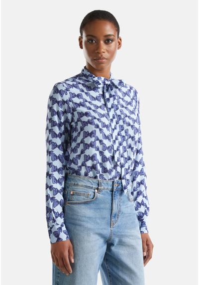 Блуза-рубашка FLOWY WITH BOW PRINT
