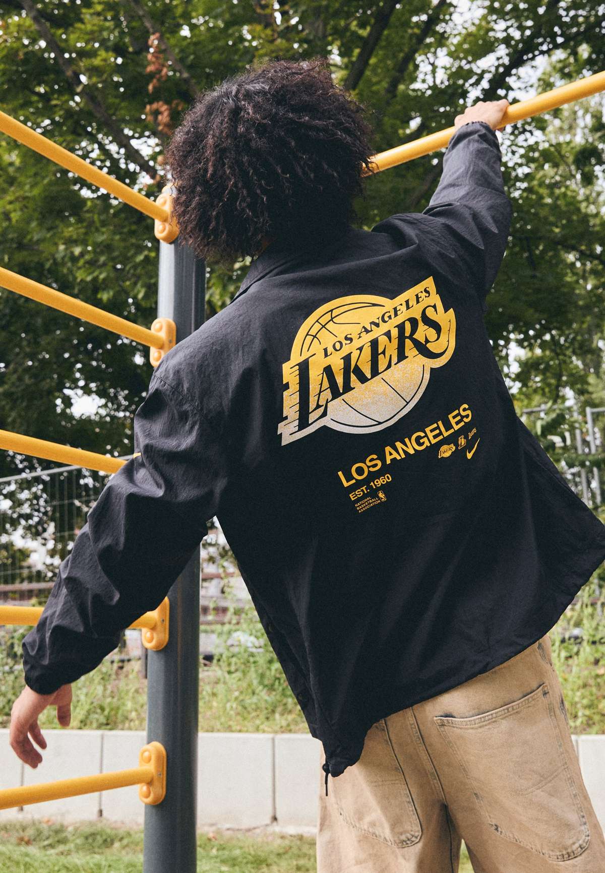 NBA LOS ANGELES LAKERS COACHES JACKET - Vereinsmannschaften NBA LOS ANGELES LAKERS COACHES JACKET