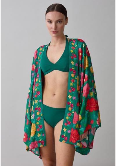 Пляжная одежда OPEN FLORAL COVER-UP KIMONO