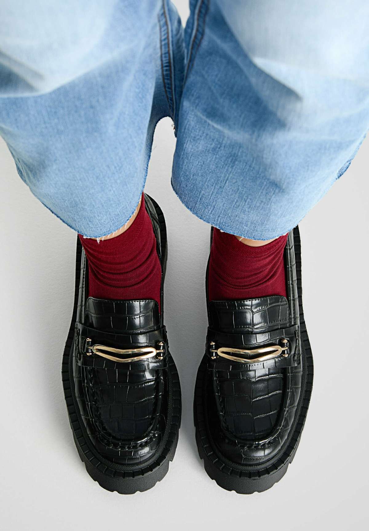 Ботинки LOAFERS WITH TRACK SOLES