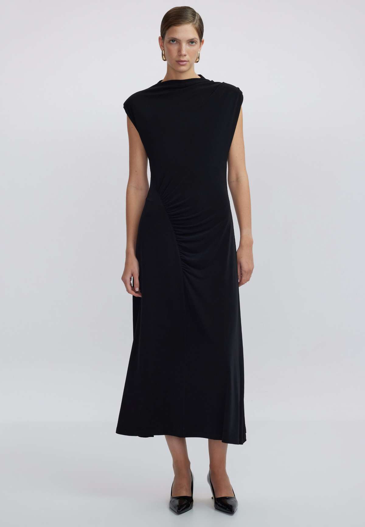 Трикотажное платье DRAPED