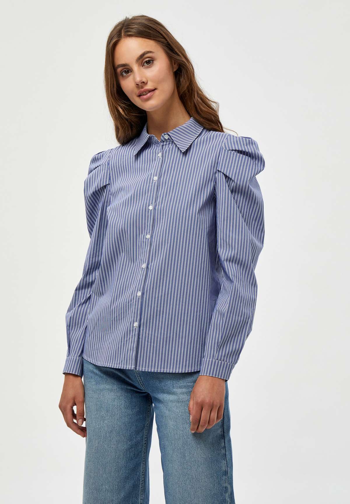 Блуза-рубашка MIELAYNA STRIPED LONG SLEEVE