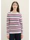 berry knit stripe design