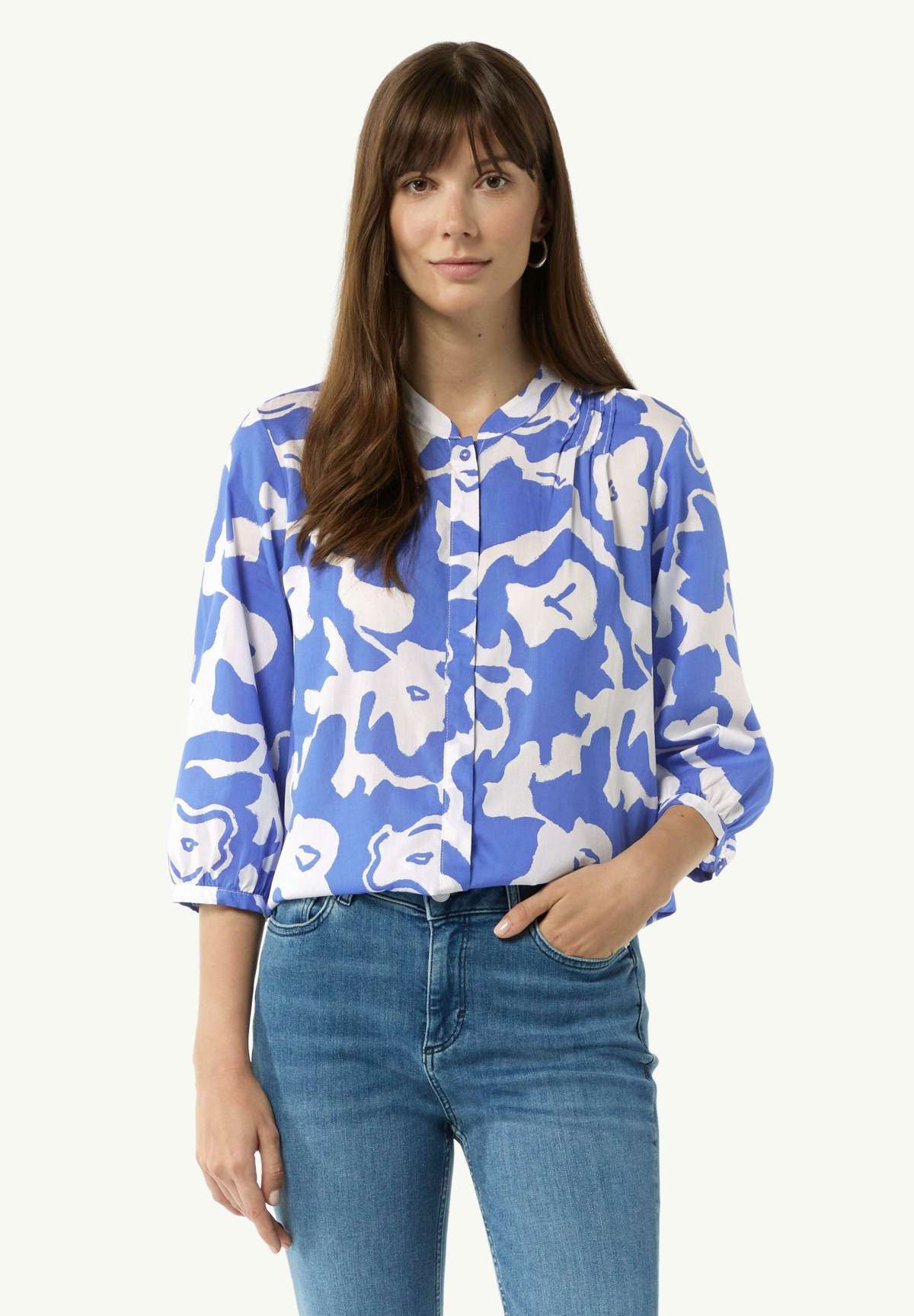 Блуза-рубашка MIT UND 3/4 ARMELN