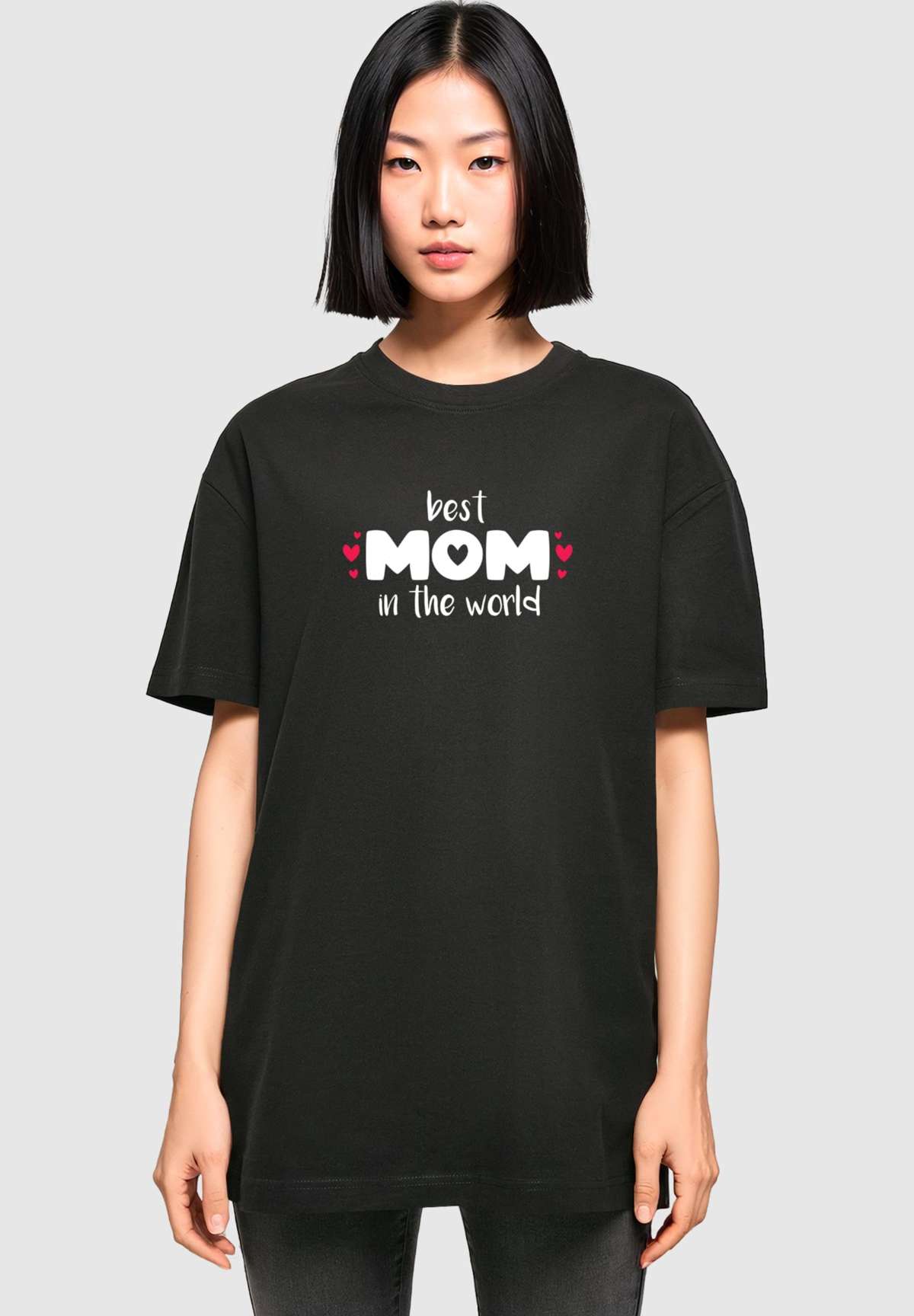 MOTHERS DAY - BEST MOM IN THE WORLD OVERSIZED BOYFRIEND TEE - T-Shirt print MOTHERS DAY