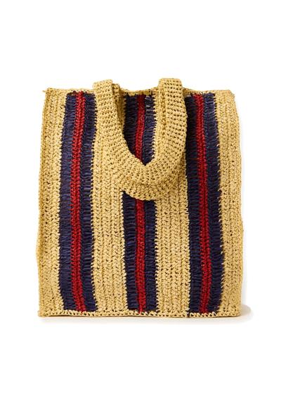 IN STRIPED RAFFIA - Shopping Bag IN STRIPED RAFFIA