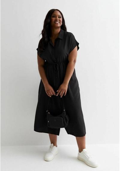 Платье-блузка CURVES SHORT SLEEVE DRAWSTRING MIDI