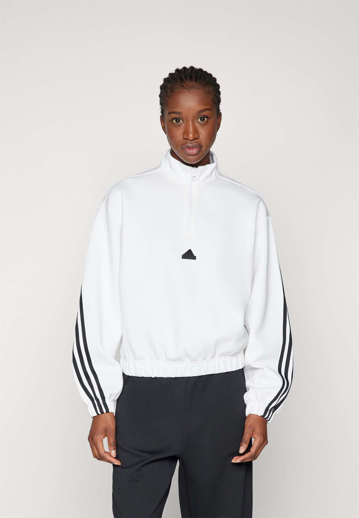 Кофта FUTURE ICONS THREE STRIPES QUARTER ZIP