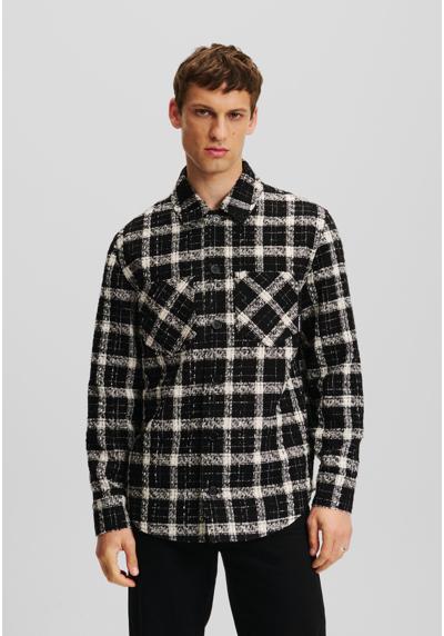 Куртка CHECKED BOUCLE OVERSHIRT