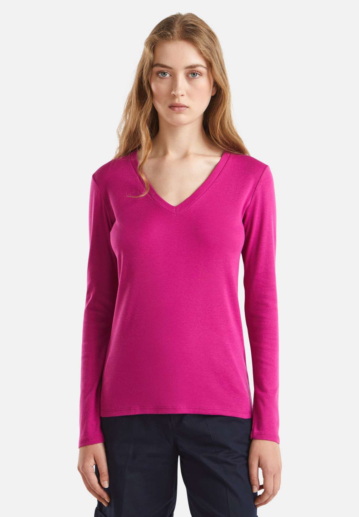 Кофта LONG SLEEVE WITH V-NECK