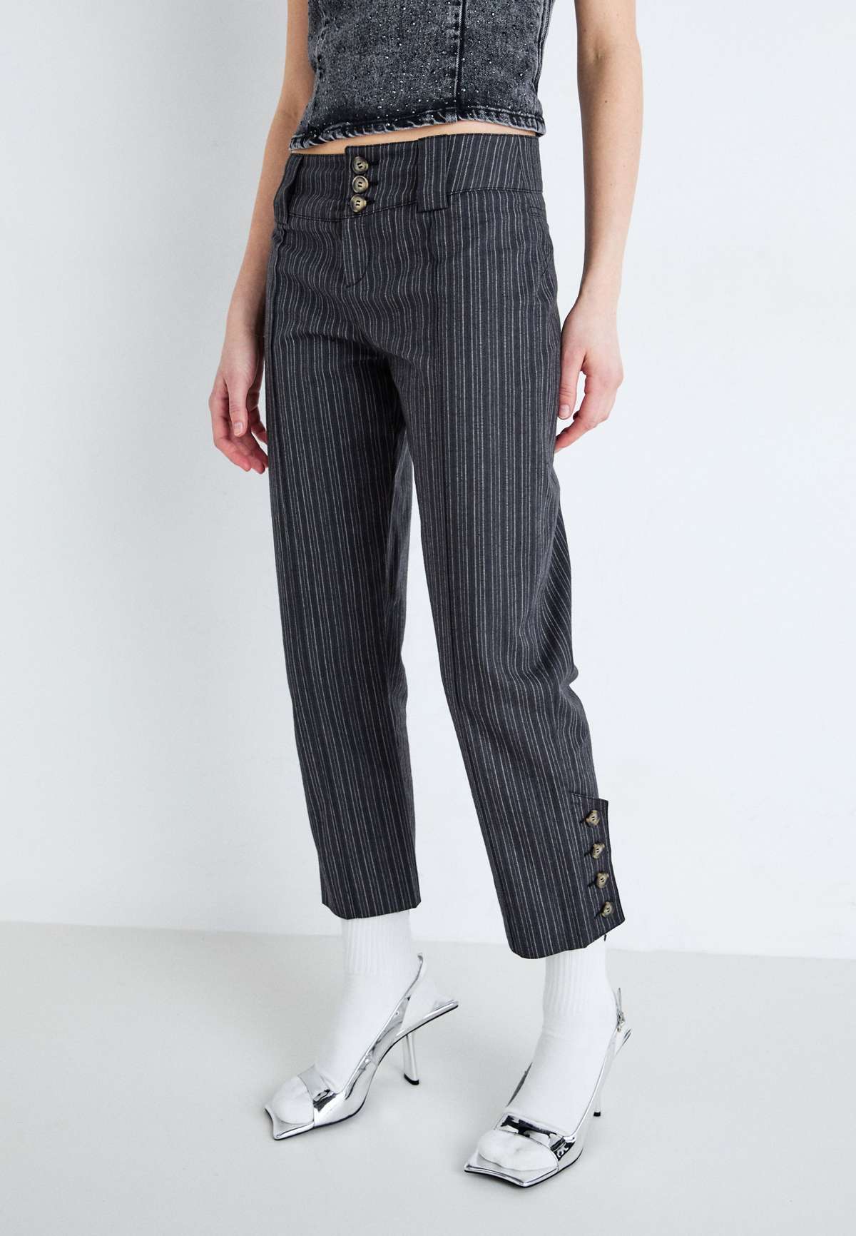 Брюки TAILORED BUTTON TROUSERS