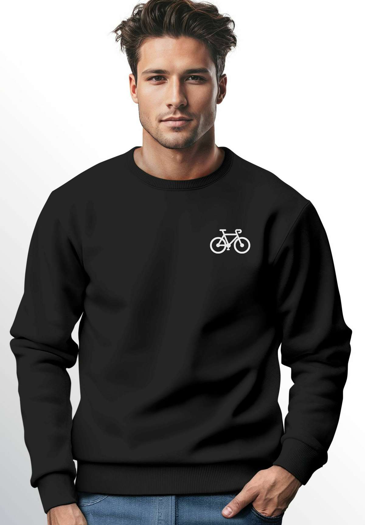 Кофта FAHRRAD BIKE PRINT LOGO RADFAHRER OUTDOOR FASHION RUNDHALS